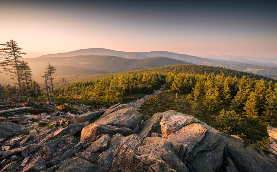 View at Snieznik from Czarna mount