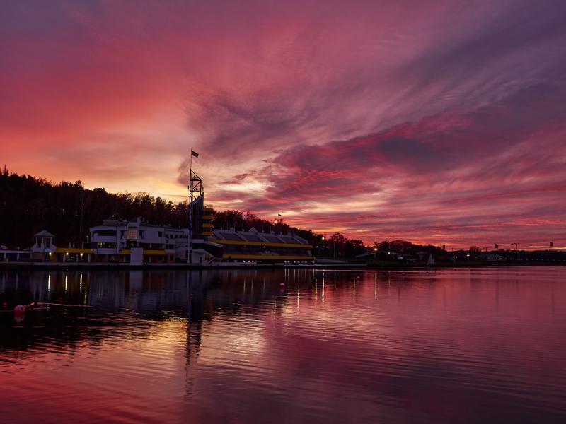 November evening on Malta lake